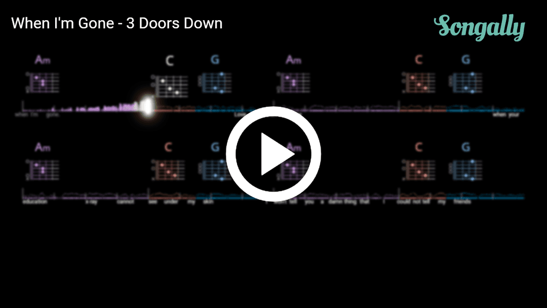 Play along with When I'm Gone