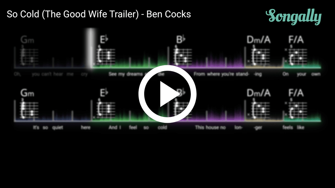 Play along with So Cold (The Good Wife Trailer)