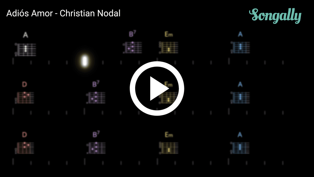 Play along with Adiós Amor