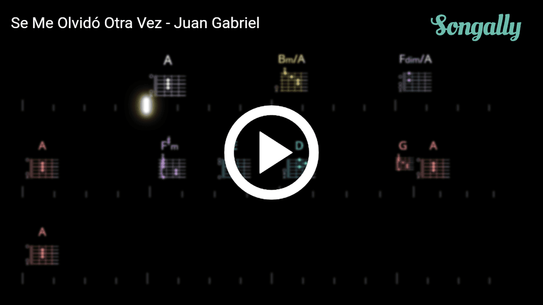 Play along with Se Me Olvidó Otra Vez