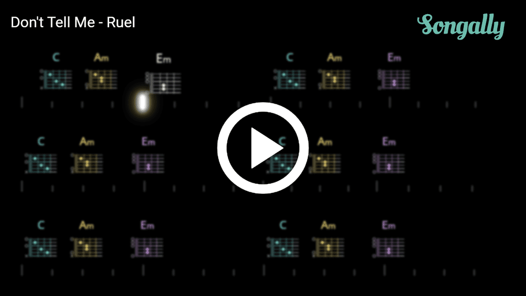 Play along with Don't Tell Me