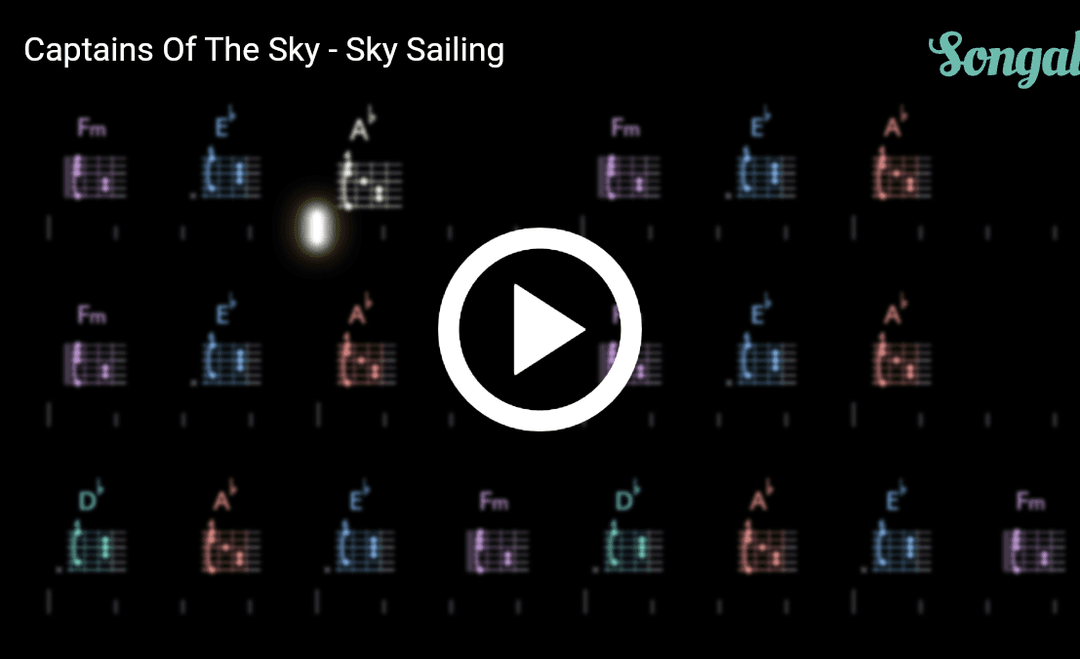 Play along with Captains Of The Sky