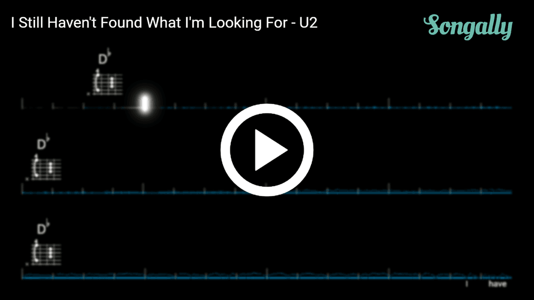 Play along with I Still Haven't Found What I'm Looking For